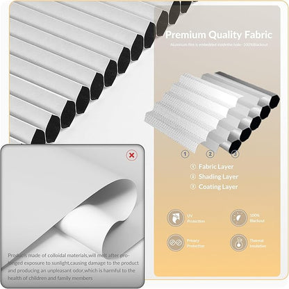 Boolegon No Drill Motorized Cellular Blinds - Image 5
