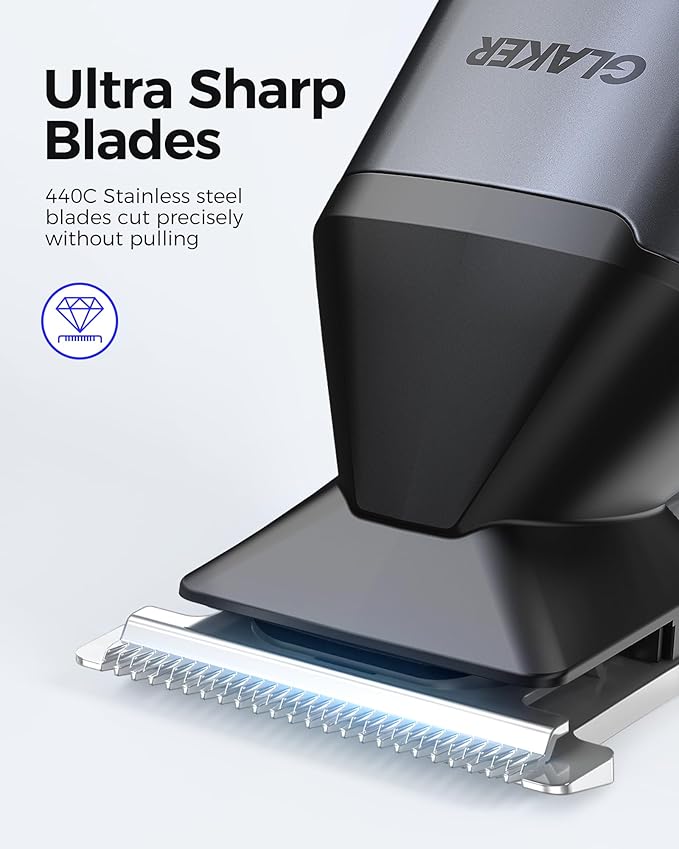 GLAKER Beard Trimmer for Men, Cordless Hair Trimmer, Electric Razor - Image 5