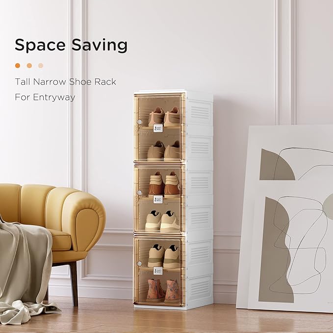 ANTBOX Shoe Organizer Storage Box, Portable Folding Shoe Rack - Image 4