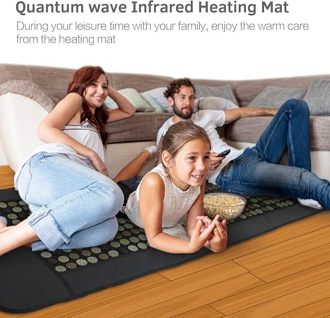 UTK 70'' x 24'' Full Body Quantum Wave Far Infrared Heating pad, 5X Pain Relief - Image 2