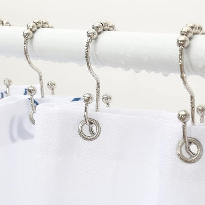 Shower Curtain Hooks, Goowin Shower Curtain Rings, Stainless Steel Shower - Image 2