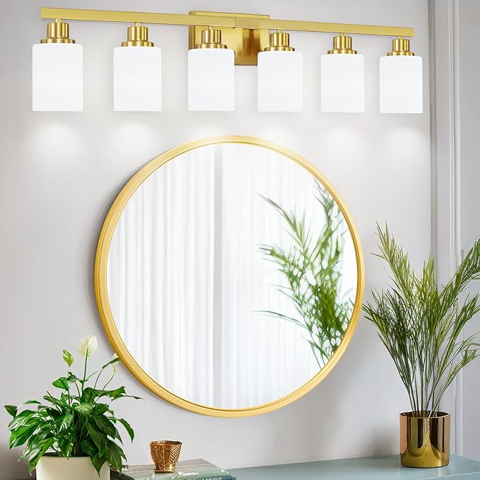 DIKAIDA 6 Light Gold Bathroom Vanity Light - Image 2