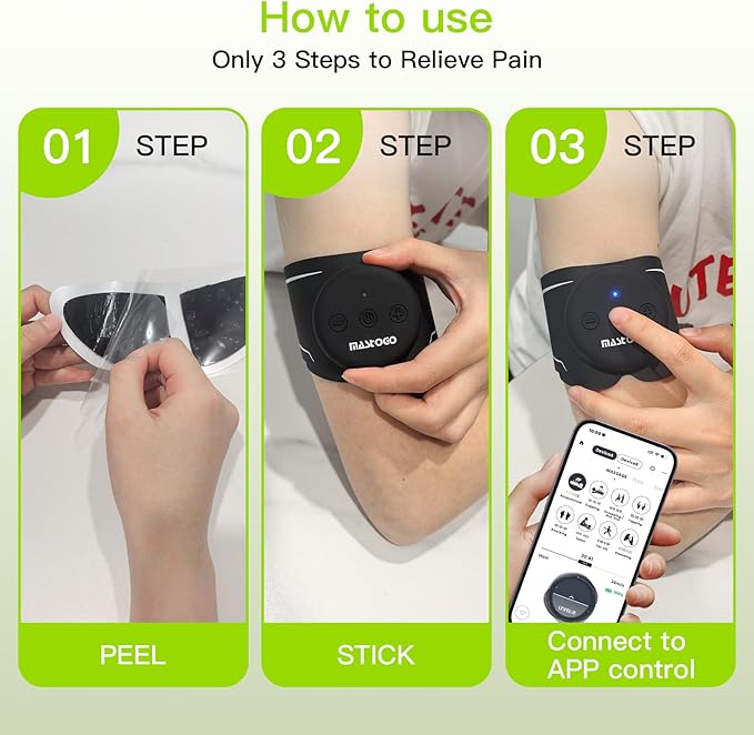 Wireless TENS Unit, Dual Host Muscle Stimulator - Image 6