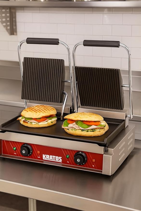 Kratos Commercial Electric Panini Sandwich Grill - Image 3
