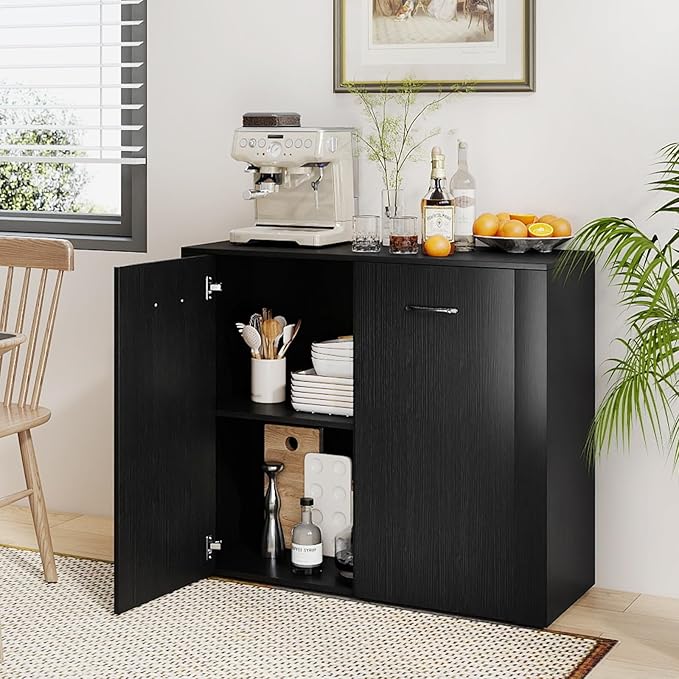 Giantex Modern Storage Cabinet, Anti-Tipping Device, Sturdy Metal Hings - Image 7