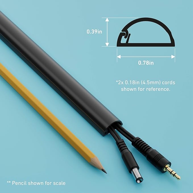 D-Line 13.12ft Cord Hider Kit, Patented Cable Cover, Hide Wires on Wall - Image 4