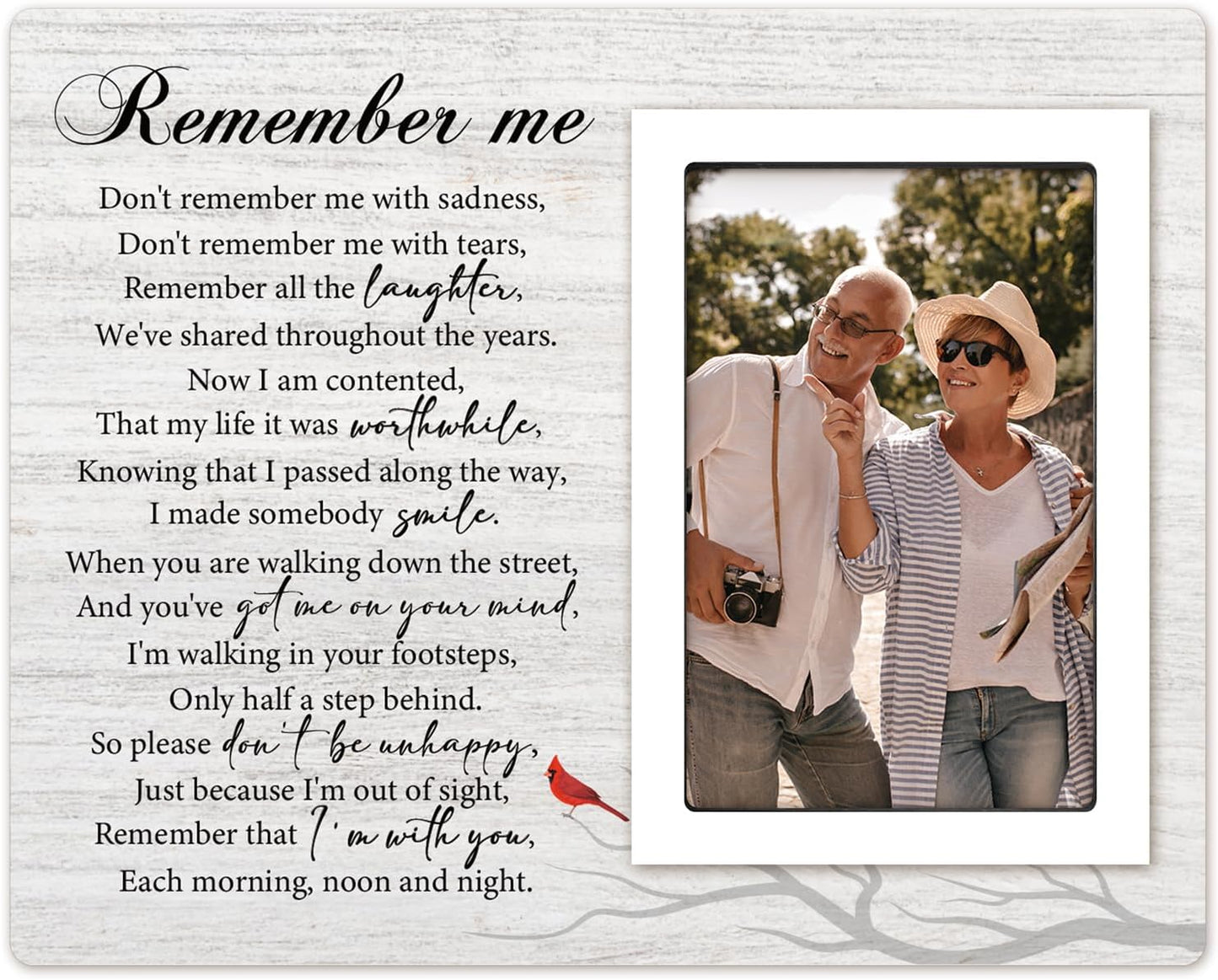 Sympathy Gift for Loss of Loved One, Mom, Dad, Husband, Friends, Memorial Picture Frame 4"x6", Condolences Sympathy Bereavement Gift Ideas, in Memory of Loved One