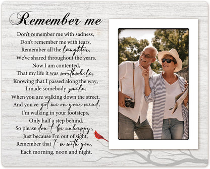 Sympathy Gift for Loss of Loved One, Mom, Dad, Husband, Friends, Memorial Picture Frame 4"x6", Condolences Sympathy Bereavement Gift Ideas, in Memory of Loved One