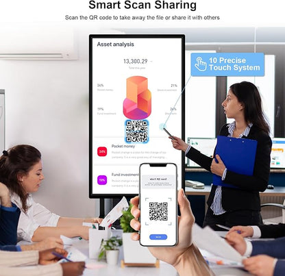 49" Smart Board, 8+64GB Electronic Whiteboard, Touchscreen Digital Whiteboard - Image 3