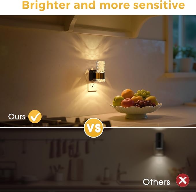 L LOHAS LED Night Light, Modern Night Lights Plug into Wall, 3000K Soft Warm - Image 5