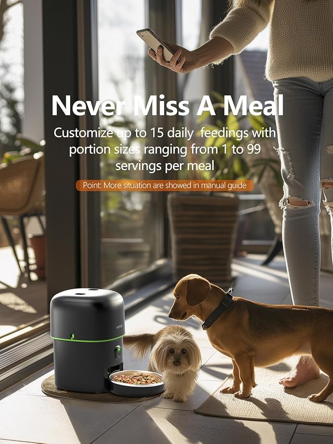 Automatic Cat Feeder with Camera - 5G WiFi Auto Cat Food Dispenser - Image 2