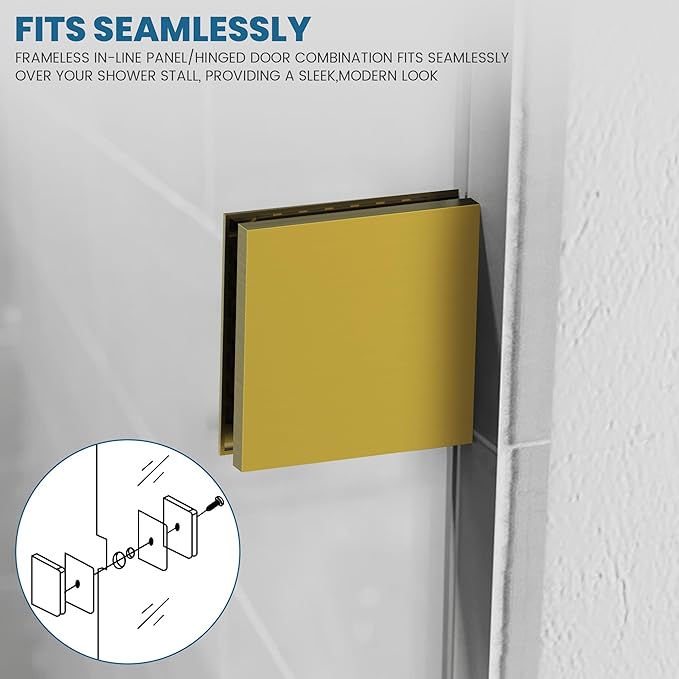 Bathroom Shower Glass Door 24 * 62" - Image 3