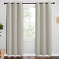 NICETOWN Kitchen 78 inches Long Curtains for Decoration, Natural, 2 Panels, 42 inches Wide, Thermal Insulated Grommet Room Darkening Draperies/Panels for Laundry