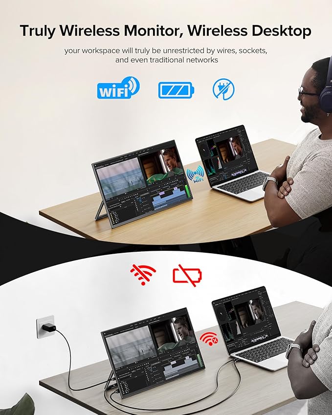 EVICIV Wireless Portable Monitor - Image 2