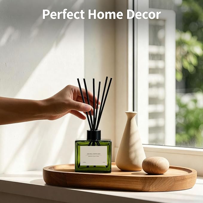 Reed Diffuser, 4 oz Earthy Sandalwood Scent Diffuser - Image 5