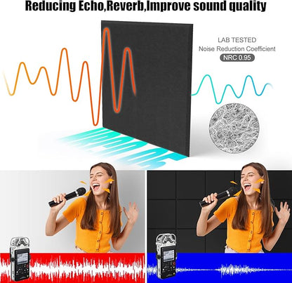 Sonicism 12 Pack Acoustic Wall Panels - Image 4