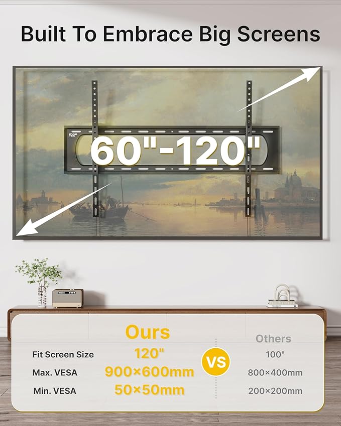 monTEK Heavy Duty Tilting TV Wall Mount - Image 2