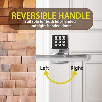 Keypad Door Lock with Handle, Digital Door Lock with Keypad Set, Keyless Entry - Image 5