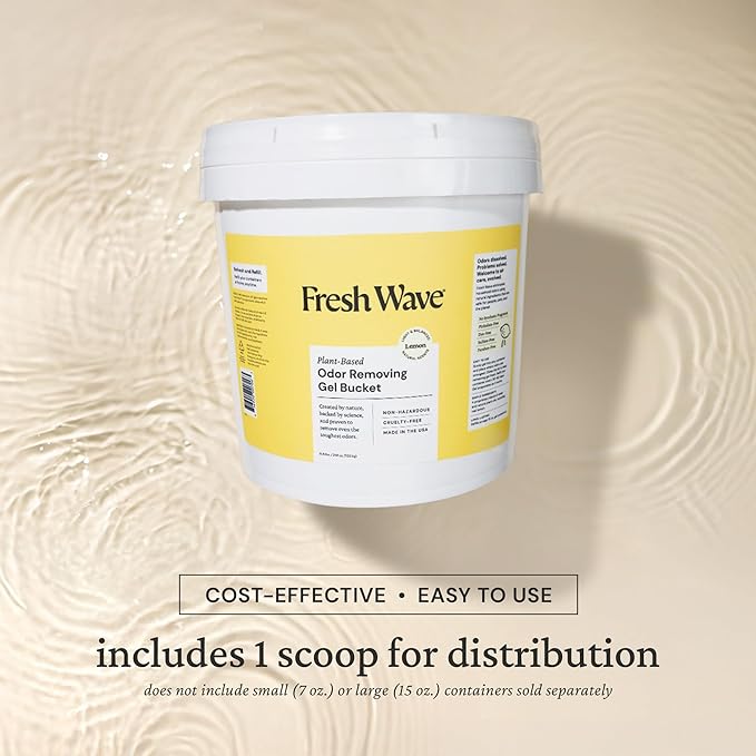 Fresh Wave Odor Removing Gel Bucket, 15.5 lb. | Lemon Scent Refill | Odor - Image 7