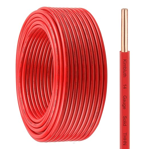 THHN Wire 14 Gauge 100 FT OFC Electrical Wire, 14 AWG Solid Copper Wire Rated by SimpleandPractical