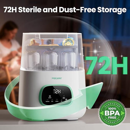 MOLWAY【Upgraded】Baby Bottle Washer, Sterilizer and Dryer, All-in-One Pro - Image 8