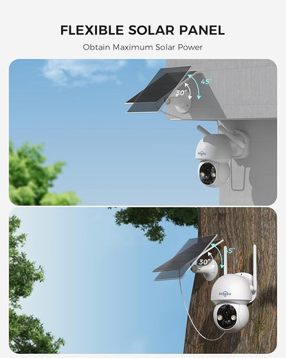 Hiseeu Solar Security Camera Outdoor, 4MP Cameras, Wireless Home Security - Image 8
