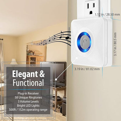 Fosmon WaveLink Door Chime Driveway Alarm Guard Wireless Motion Sensor Motion - Image 6