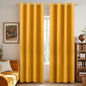 KOUFALL Yellow Curtains 96 Inches Long by KOUFALL
