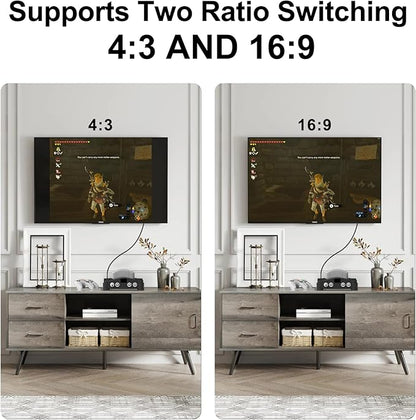 Arector N64 to HDMI Converter, HDMI Converter Supports 4:3/16:9 Ratio Conversion - Image 3