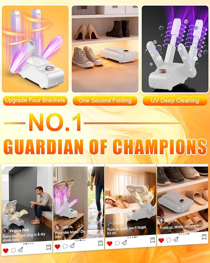 5.0 Upgraded Boot Shoe Dryer【500W German Super Motor】【Dual-Tech 118°F Constant - Image 4