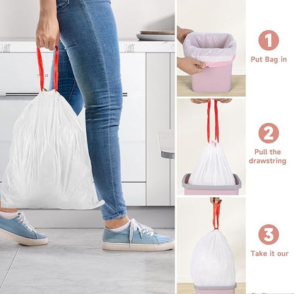 4 Gallon Small-Trash-Bag Kitchen-Garbage-Bags Drawstring - Image 4