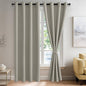 JIUZHEN Silver Grey Blackout Curtains by JIUZHEN