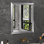 Amorho 24x30 Inch Bathroom Mirror Silver, Thick Metal Framed Wall Mirrors by Amorho
