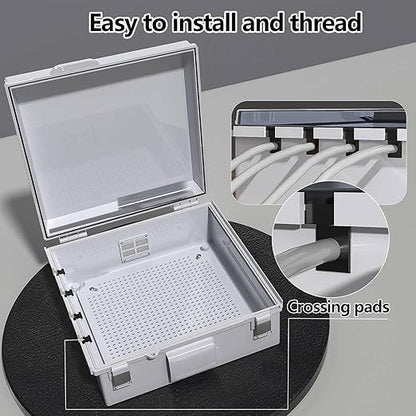 Electrical Junction Box, Ventilated Design, Cable Grommets, Indoor/Outdoor Use - Image 4