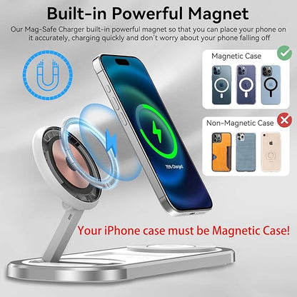 3 in 1 Fast Wireless Charger Stand - Image 4