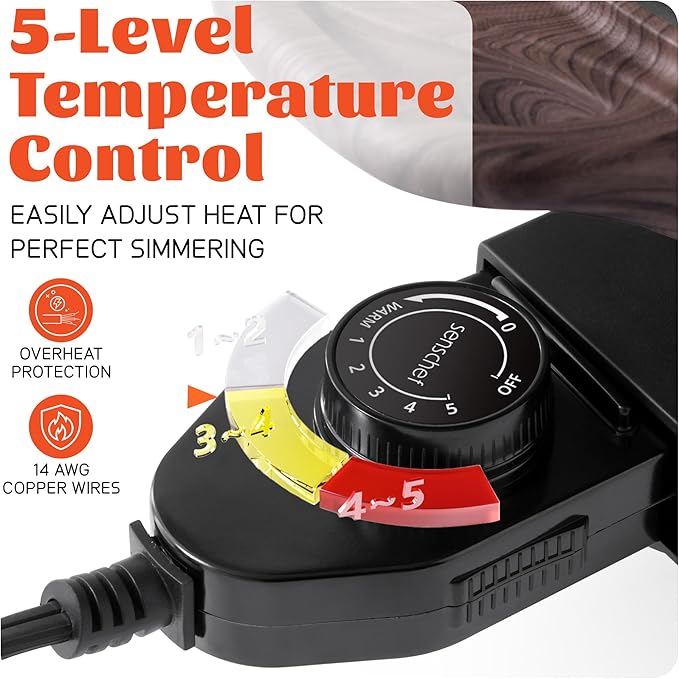 TWIN™ Electric Hot Pot with Divider | PFAS-Free Ceramic Nonstick Pot | EvenHeat - Image 7
