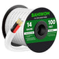 BAHIWOM Fire Safety CL2 Speaker Wire in-Wall & in-Ceiling 14 Gauge Wire 100 FT by BAHIWOM