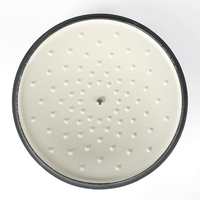 Martha Stewart Gatwick 7 QT Enamel Cast Iron Dutch Oven – Gray, Durable - Image 5