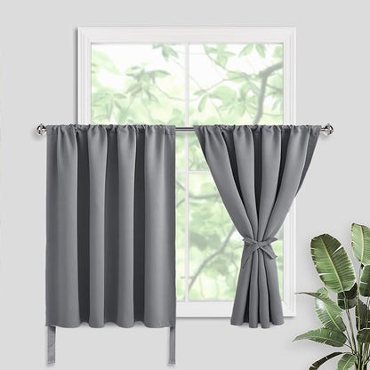 JIUZHEN Short Blackout Curtains by JIUZHEN