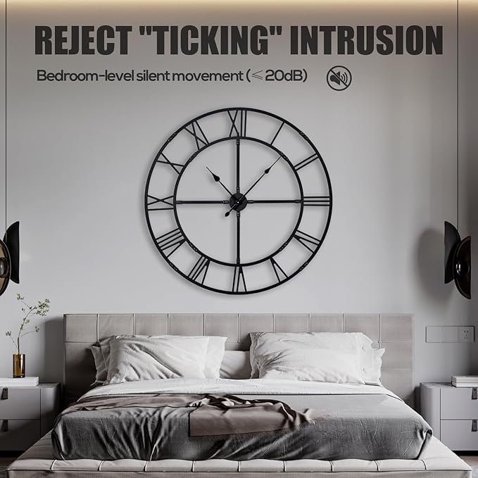 Ohweog Oversized 48 inch Wall Clock - Image 6