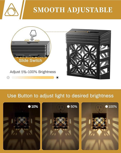 DORESshop Plug-in Night Lights, Dusk to Dawn Sensor, Adjustable Brightness - Image 4