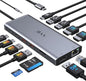 USB C Laptop Docking Station Dual Monitor HDMI by VVB