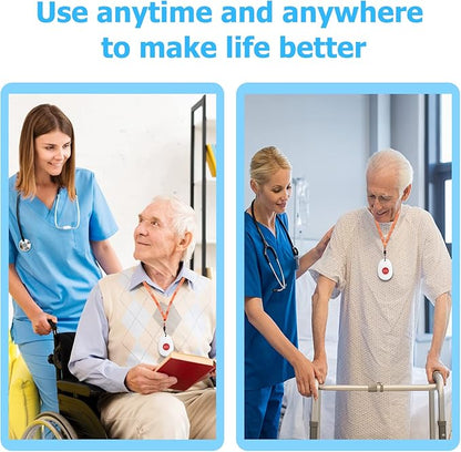ChunHee Wireless Caregiver Pager Call Button Nurse Alert System Call Bell - Image 3
