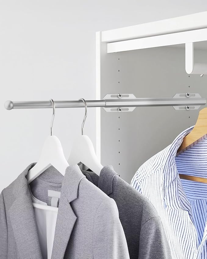 Valet Rod for Closet Pull Out, Standard Retractable closet rod organization rack - Image 4