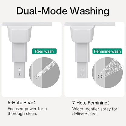 Hansrapo Left-Hand Bidet Attachment – Non-Electric, Ultra-Slim Toilet Bidet - Image 3