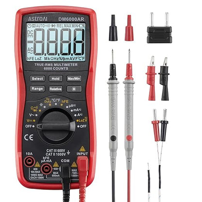 AstroAI Digital Multimeter TRMS 6000 Counts Volt Meter Ohmmeter Auto-Ranging by AstroAI