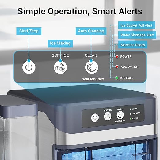 Countertop Nugget Ice Maker 40Lbs/24H - Image 6