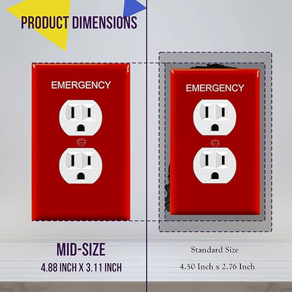 ENERLITES Duplex Receptacle Outlet Wall Plate - Image 2