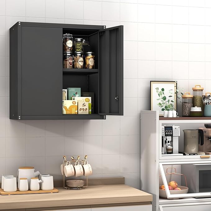 GREATMEET Locking Metal Wall Cabinets - Image 8