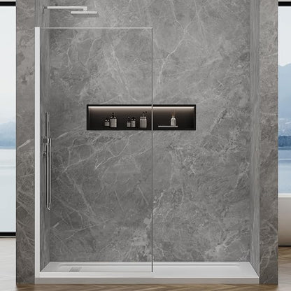 Shower Glass Panel 36" W * 76" H, Semi-Framed Glass Screen, Single Panel - Image 3
